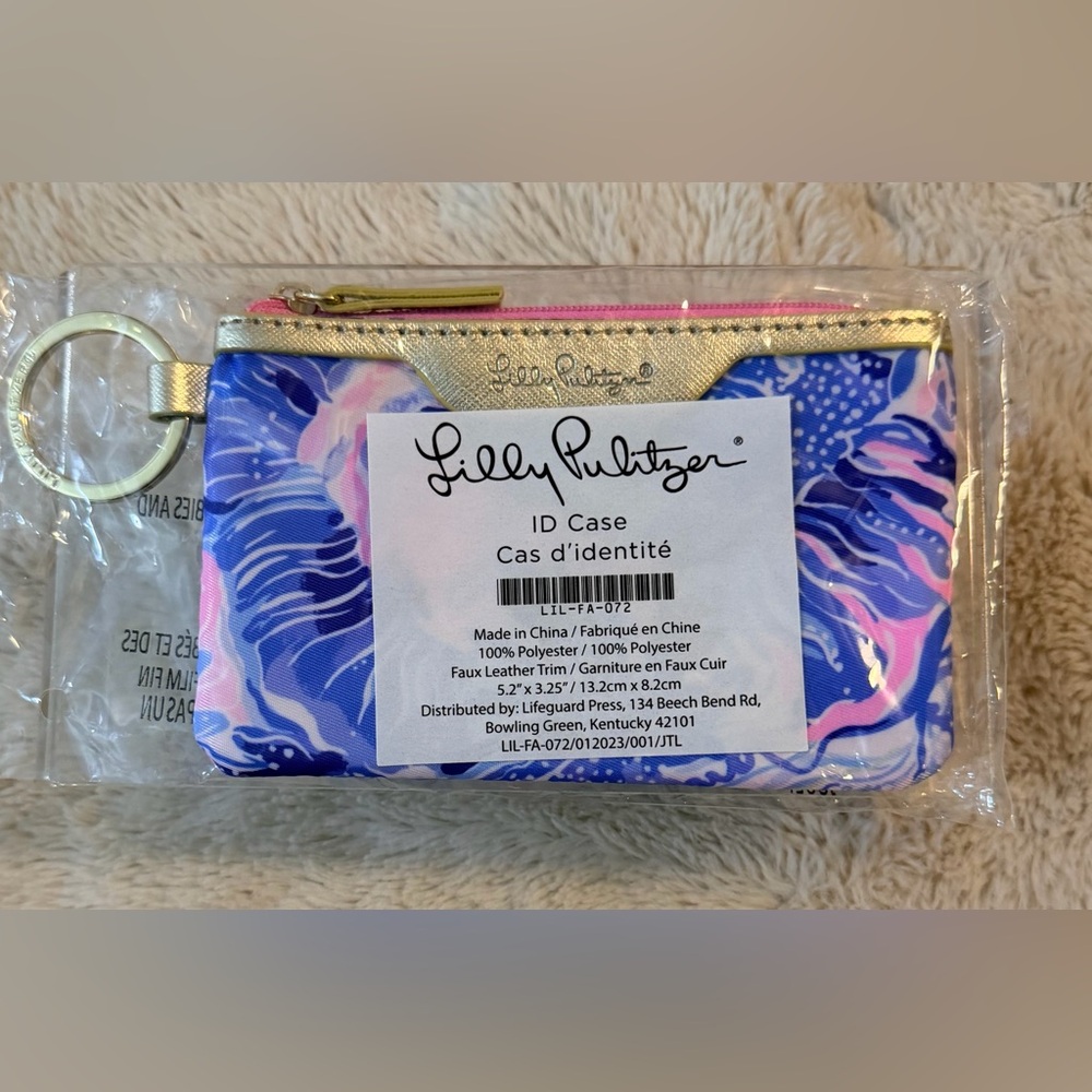 Lilly Pulitzer Classic Zippered ID Wallet Pocket Purse - Picture 5 of 5